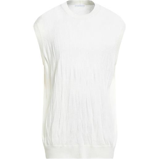 HELMUT LANG - maglia gilet - bianco