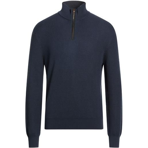AGNONA - maglia con zip - blu navy