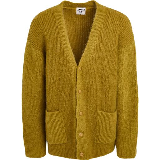A PAPER KID - cardigan - senape