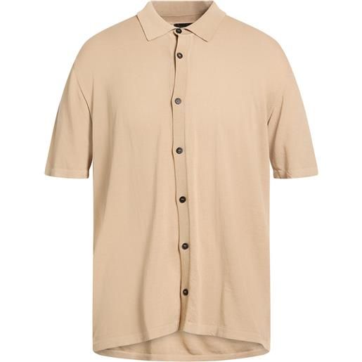 ROBERTO COLLINA - camicia regular fit - sabbia