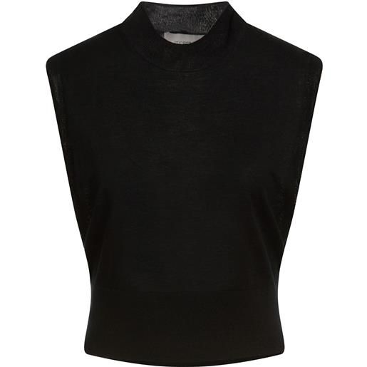 SPORTMAX - maglia gilet - nero