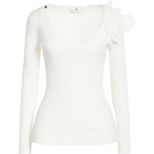 ELISABETTA FRANCHI - pullover - bianco