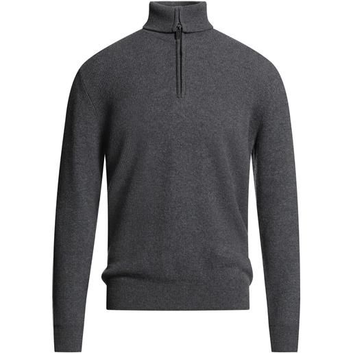 PAOLO PECORA - maglia con zip - grigio