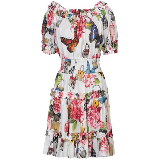 DOLCE&GABBANA - vestito corto - bianco