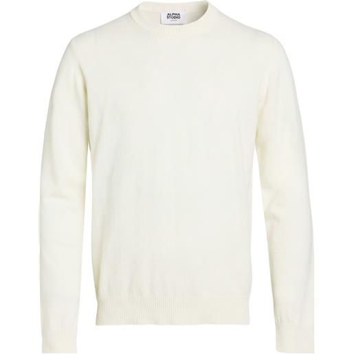 ALPHA STUDIO - maglia in cachemire - panna