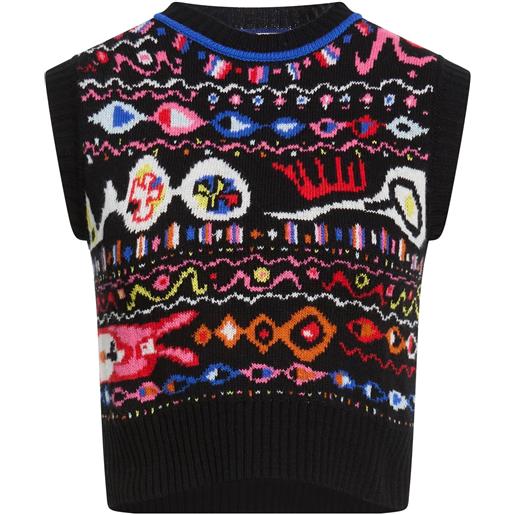 PUCCI - maglia gilet - nero