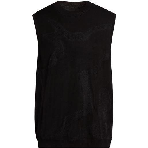 Y-3 - maglia gilet - nero