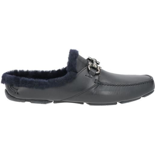FERRAGAMO - mule e zoccoli - blu notte