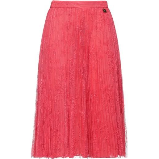 ELISABETTA FRANCHI - gonna midi - rosso