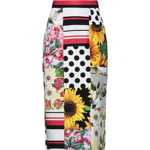 DOLCE&GABBANA - gonna midi - bianco
