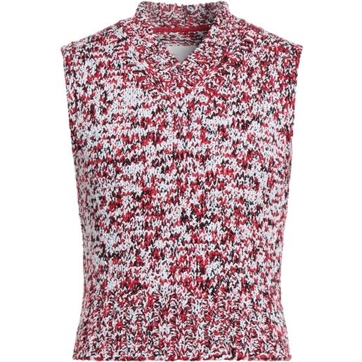 MAISON MARGIELA - maglia gilet - rosso