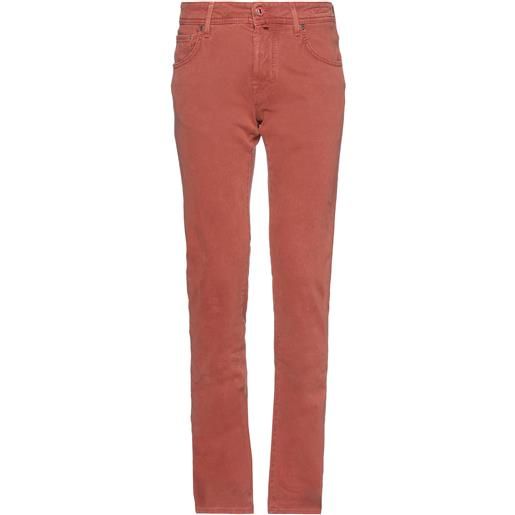 JACOB COHЁN - jeans straight - ruggine