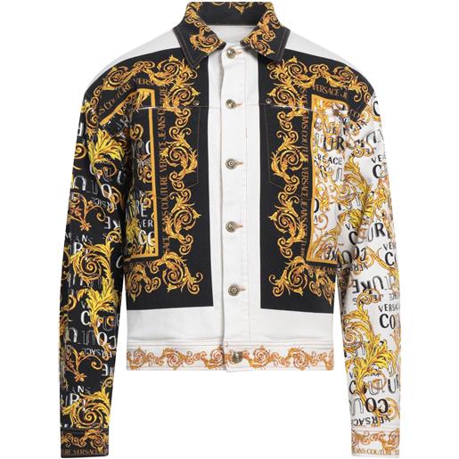 VERSACE JEANS COUTURE - giubbotto jeans - bianco