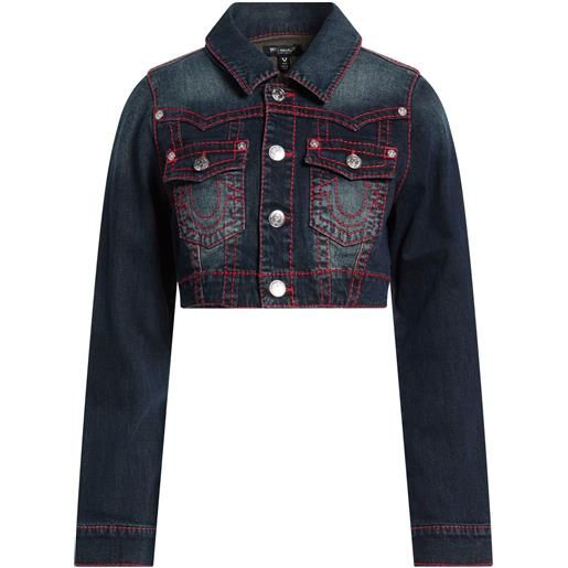 TRUE RELIGION - giubbotto jeans - blu