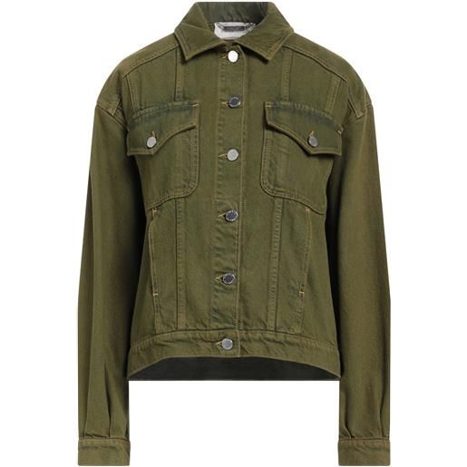 ALBERTA FERRETTI - giubbotto jeans - verde militare