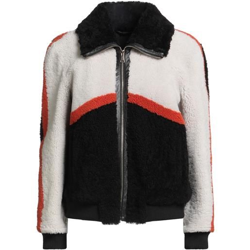FAY - shearling e teddy - grigio chiaro