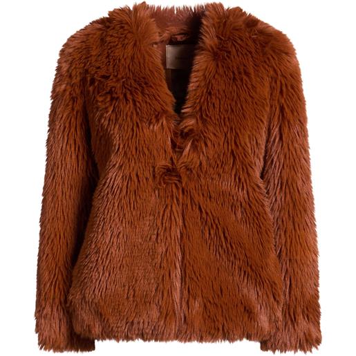 TWINSET - shearling e teddy - cuoio