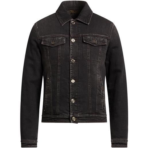 MOORER - giubbotto jeans - nero