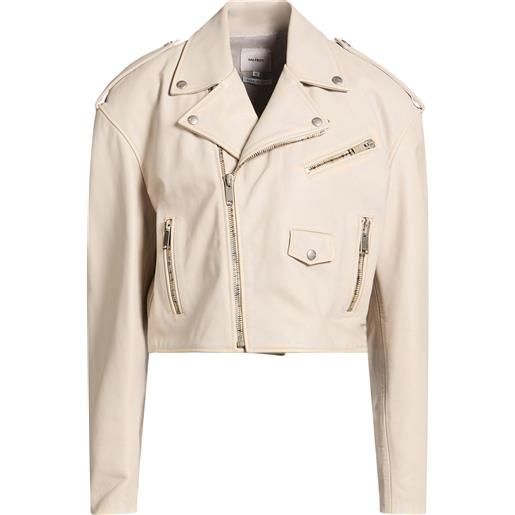 HALFBOY - giacca biker - beige
