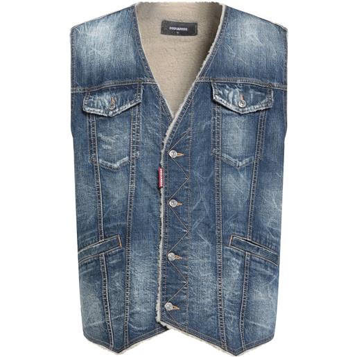 DSQUARED2 - giubbotto jeans - blu