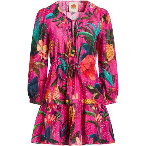 FARM RIO - vestito corto - fucsia