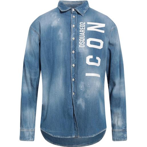DSQUARED2 - camicia di jeans - blu