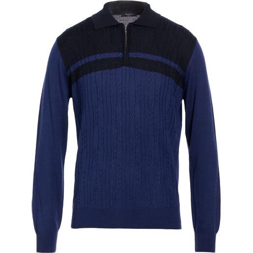 TOMBOLINI - maglia con zip - blu navy
