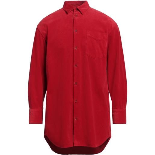 ASPESI - camicia tinta unita - rosso