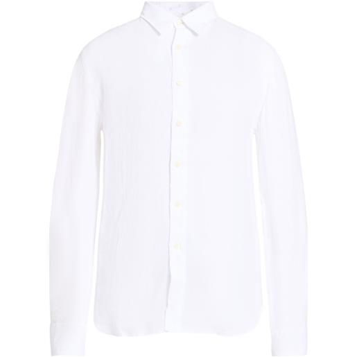 120% LINO - camicia in lino - bianco