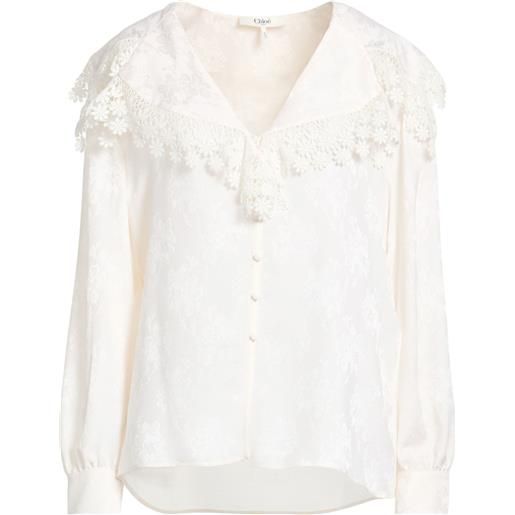 CHLOÉ - camicie e bluse in seta - panna
