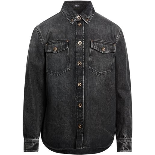 VERSACE - camicia di jeans - nero
