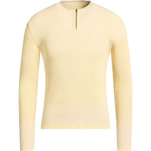 JACQUEMUS - maglia con zip - giallo pastello