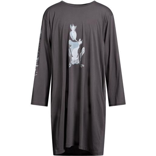 YOHJI YAMAMOTO POUR HOMME - oversized t-shirt - antracite