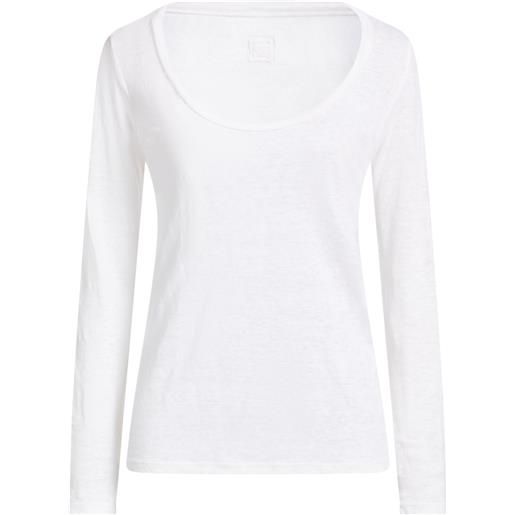 120% LINO - basic t-shirt - bianco
