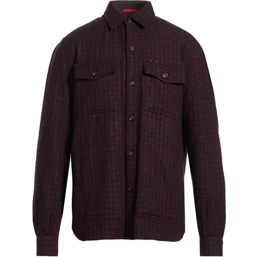 ISAIA - camicia a quadri - mattone