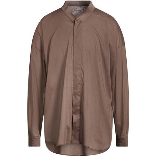 RICK OWENS - camicia oversized - tortora
