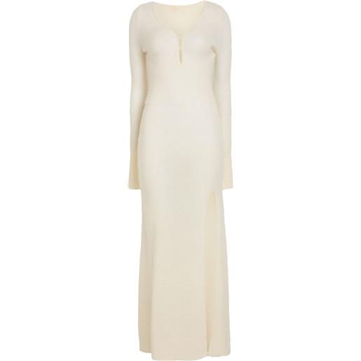 JACQUEMUS - vestito in maglia - avorio