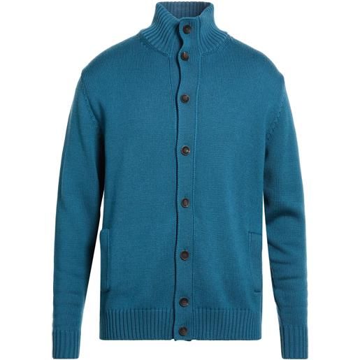 ZANONE - cardigan - verde petrolio