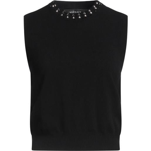 VERSACE - maglia gilet - nero
