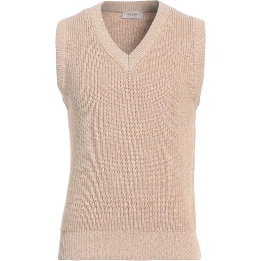 AGNONA - maglia gilet - sabbia