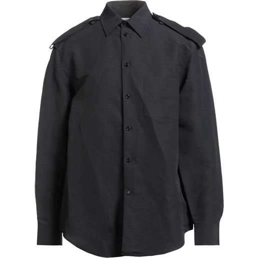 BURBERRY - camicia regular fit - nero