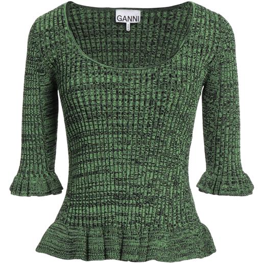GANNI - pullover - verde
