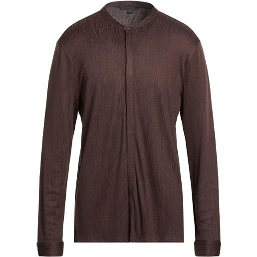 JOHN VARVATOS - camicia regular fit - testa di moro