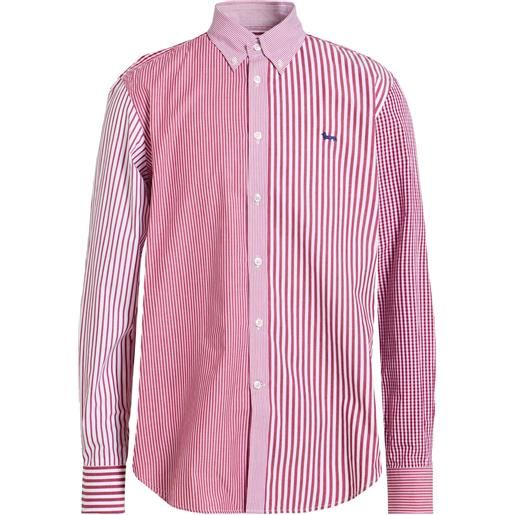 HARMONT & BLAINE - camicia a righe - bordeaux