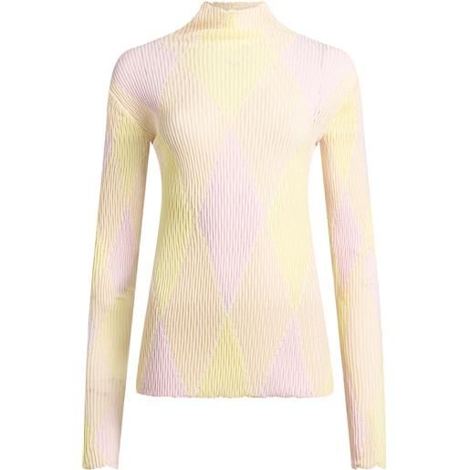 BURBERRY - dolcevita - giallo pastello