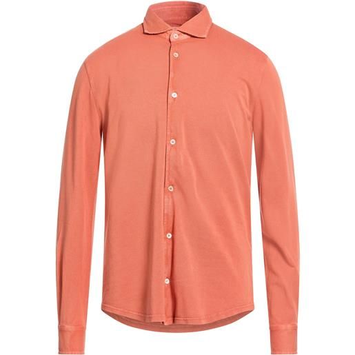 FEDELI - camicia slim fit - ruggine