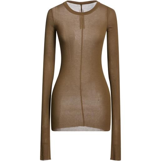 RICK OWENS - basic t-shirt - verde militare