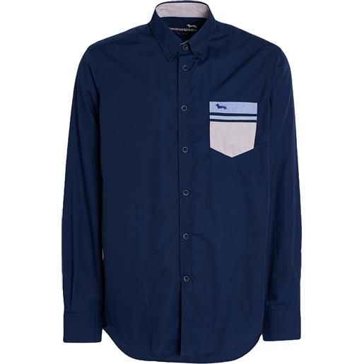 HARMONT & BLAINE - camicia regular fit - blu notte