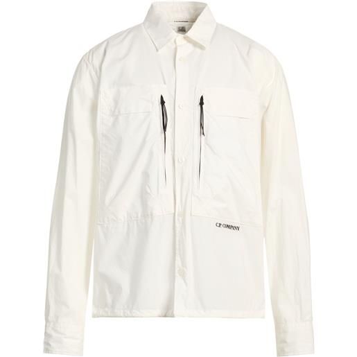 C.P. COMPANY - camicia regular fit - bianco