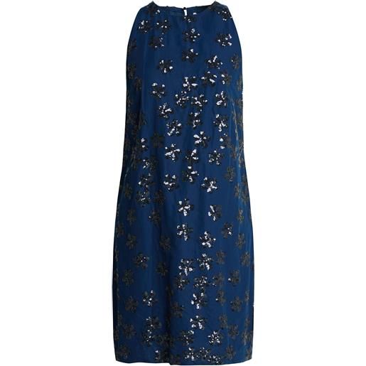 OTTOD'AME - vestito corto - blu navy